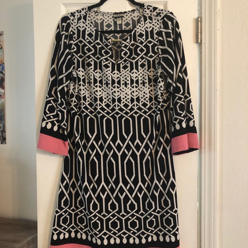 Geometric print dress